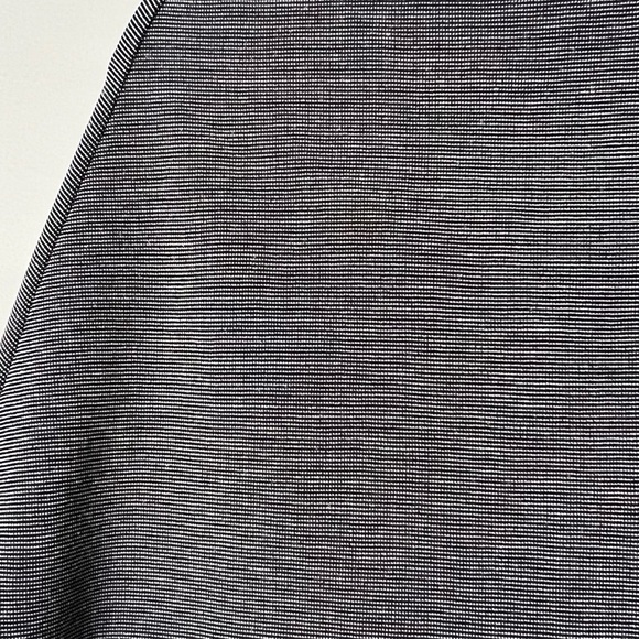Zara Horizontal ribbed A-Line Stripe Skater Skirt  with subtle ribbed texture - Picture 6 of 6